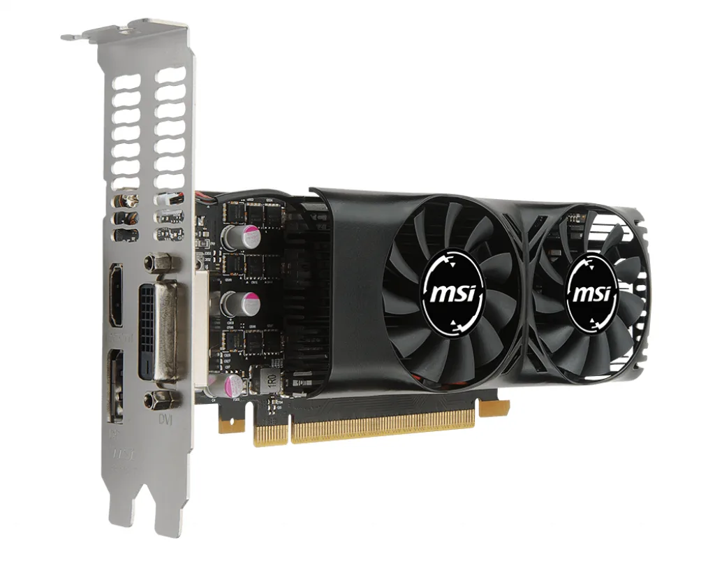MSI MSI GeForce GTX 1050 2GT LP 2GB Low Profile Graphics Card — product photo