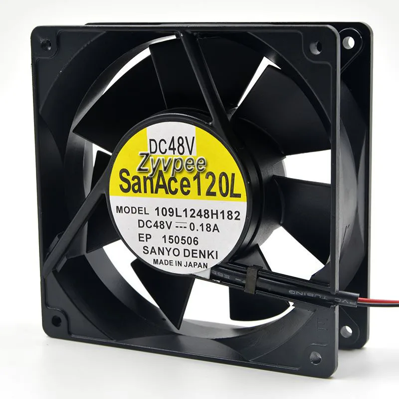 Zyvpee Zyvpee 109L1248H182 12cm 48V .18A 2-wire case fan — product photo
