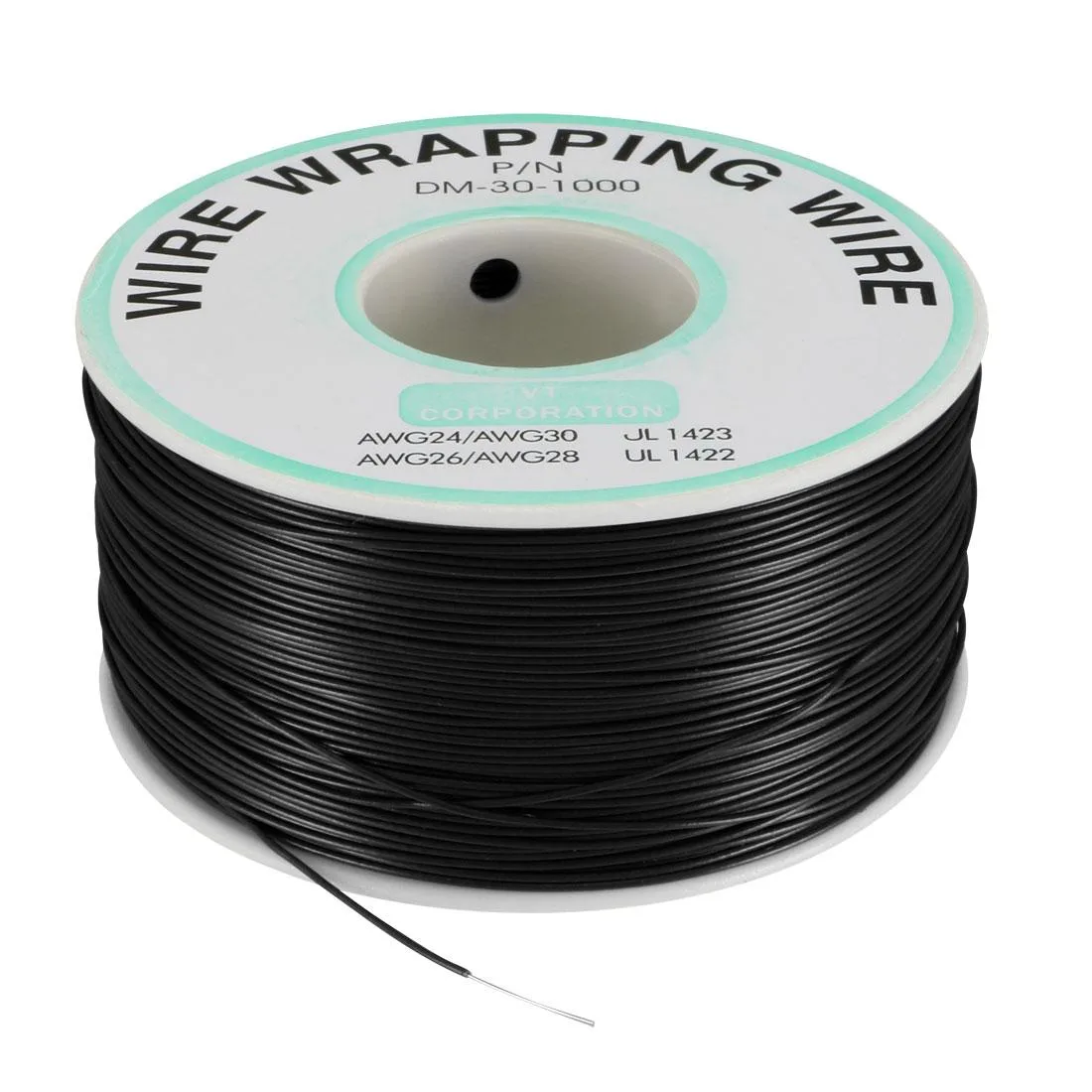 Unique-Bargains Unique-Bargains 30 AWG Wire Wrapping Wire 820ft Black — product photo