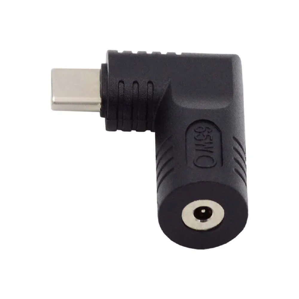 LORDWORLD LORDWORLD DC Jack 2.5x0.7mm to USB-C 90° 65W Adapter — product photo