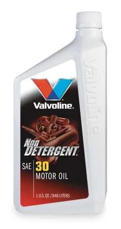 Amber Valvoline SAE 30 conventional motor oil in a 1-quart bottle