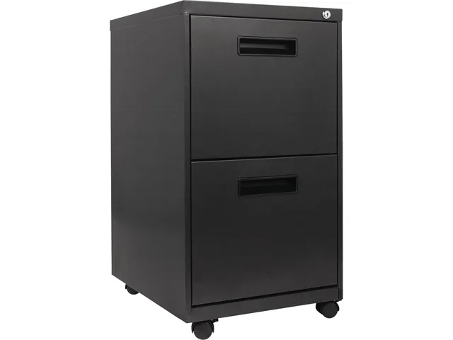 Alera Alera ALEPAFFCH 2-Drawer Metal Pedestal File Charcoal — product photo