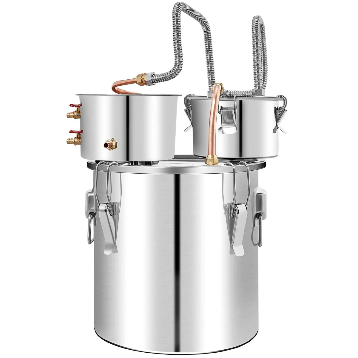 VEVOR VEVOR VV-DAD-50L 50L Stainless Steel Alcohol Still with Copper Coil — product photo