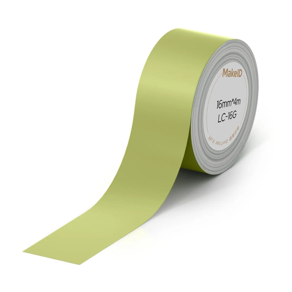 Makeid L1-C Label Tape Refill 16mm x 4m Green — product photo