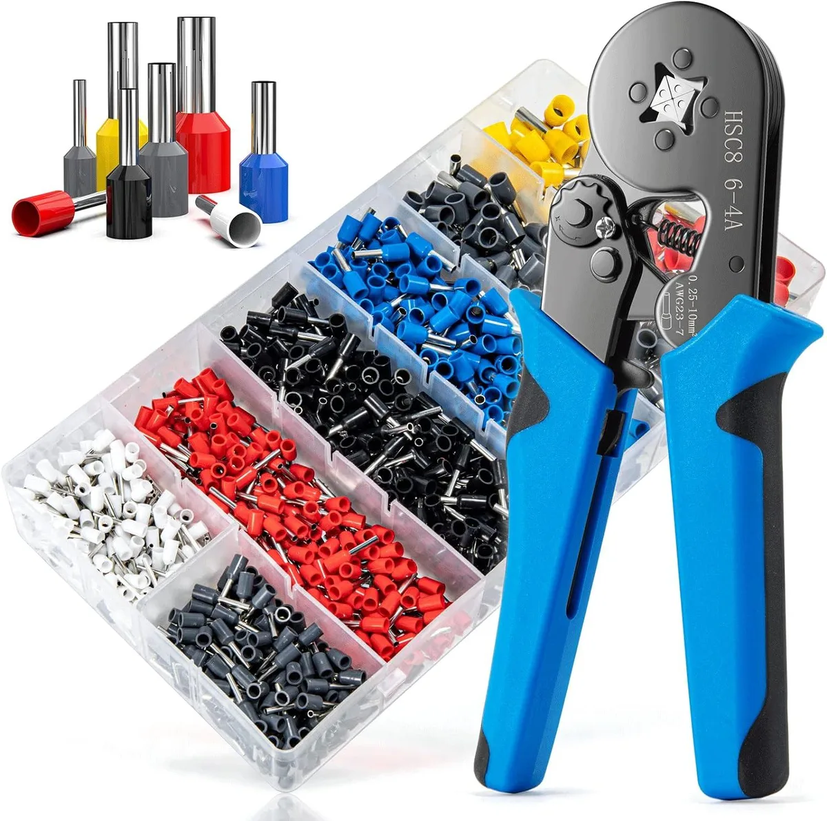 BFKK BFKK Ferrule Crimping Tool Kit 1250PCS AWG 23-7 0.25-10mm² — product photo