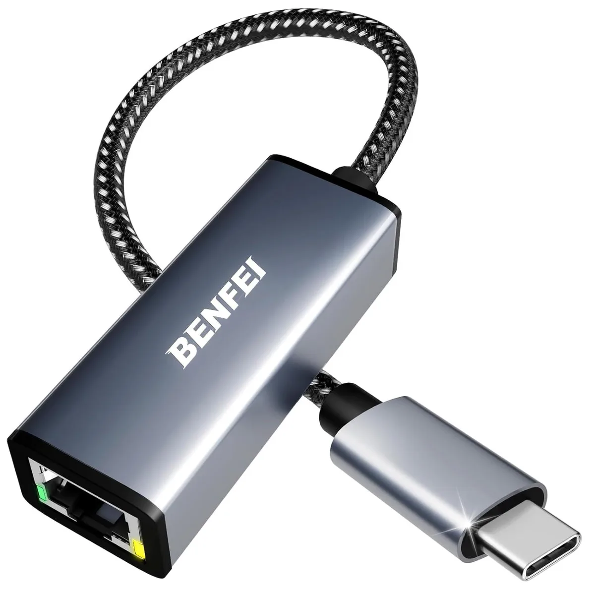 PISKEKAT PISKEKAT USB-C to Gigabit Ethernet Adapter Thunderbolt 3/4 — product photo