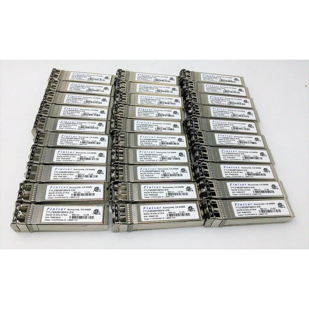 Finisar Corporation Finisar Corporation FTLF8528P2BNV-EM 8 Gb/S Short-Wavelength SFP+ Transceiver — product photo