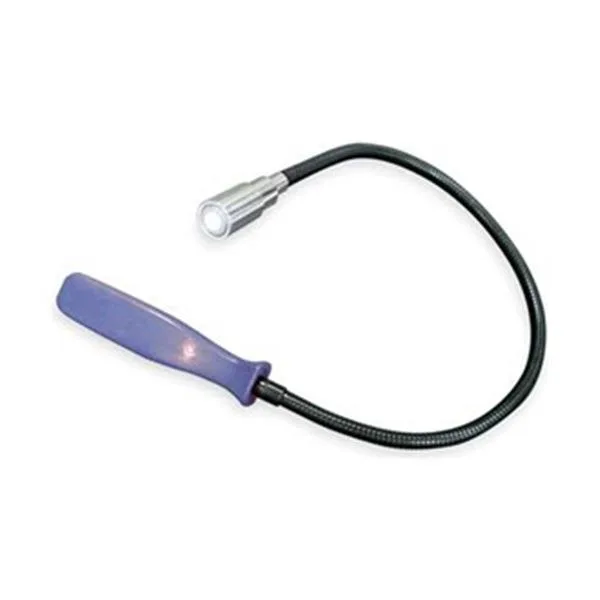 Westward lighted magnetic pickup with flexible probe and plastic grip handle