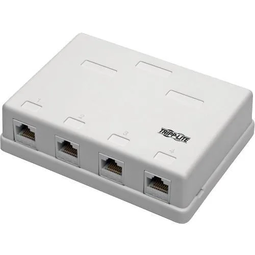 Tripp Lite Tripp Lite N236-004-WH 4-port surface-mount box video accessory — product photo