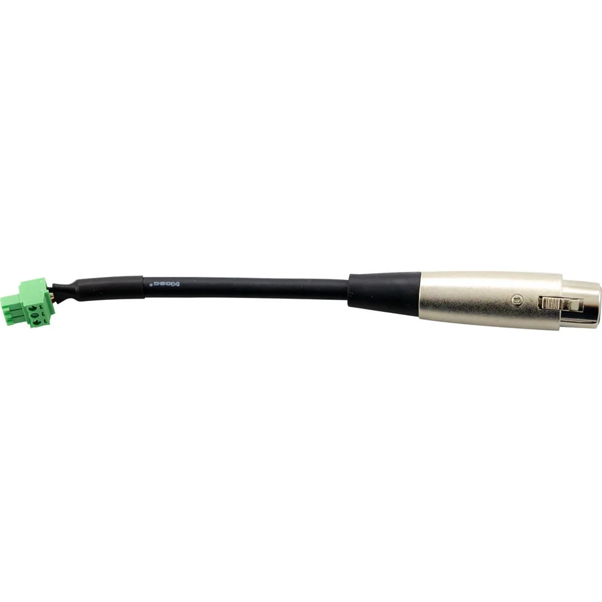Listen Technologies LA-507 XLR-F to terminal block cable, black finish