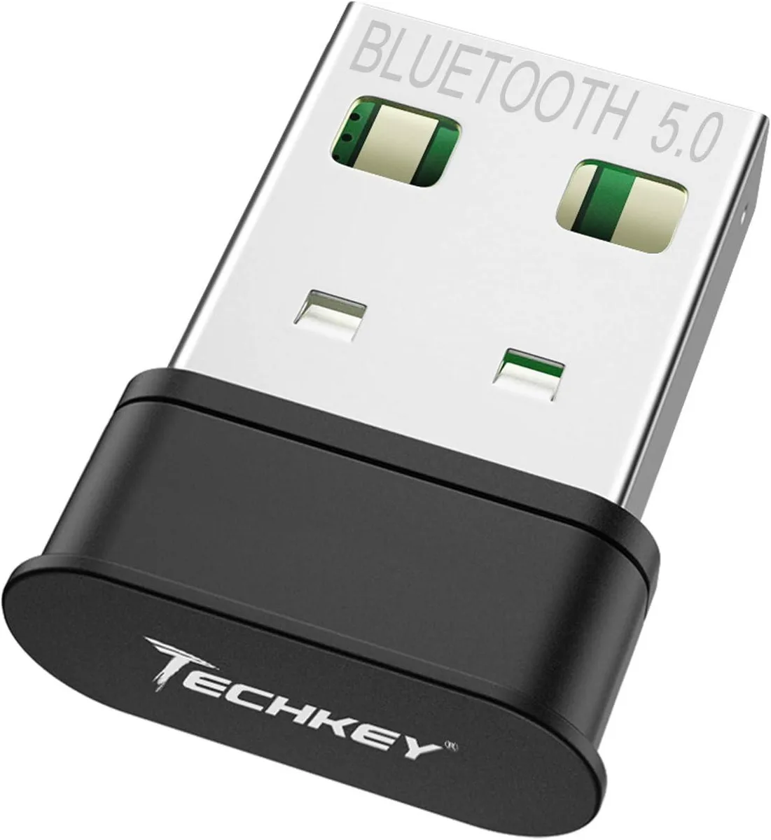 Tiny black USB dongle with a flush-fit body