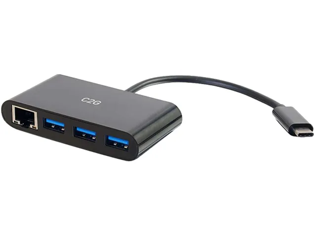 Cables To Go Cables To Go 29747 USB-C hub with Gigabit Ethernet and 3 USB 3.0 ports — ภาพสินค้า