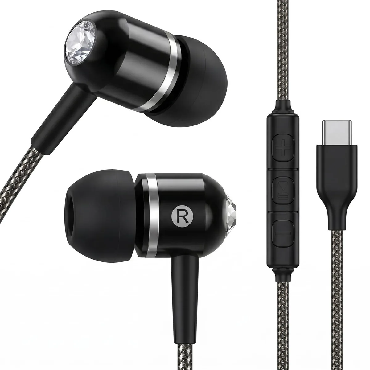 No Sew No Sew AD605BM USB-C Over-Ear Headphones Black 40 ohm — product photo