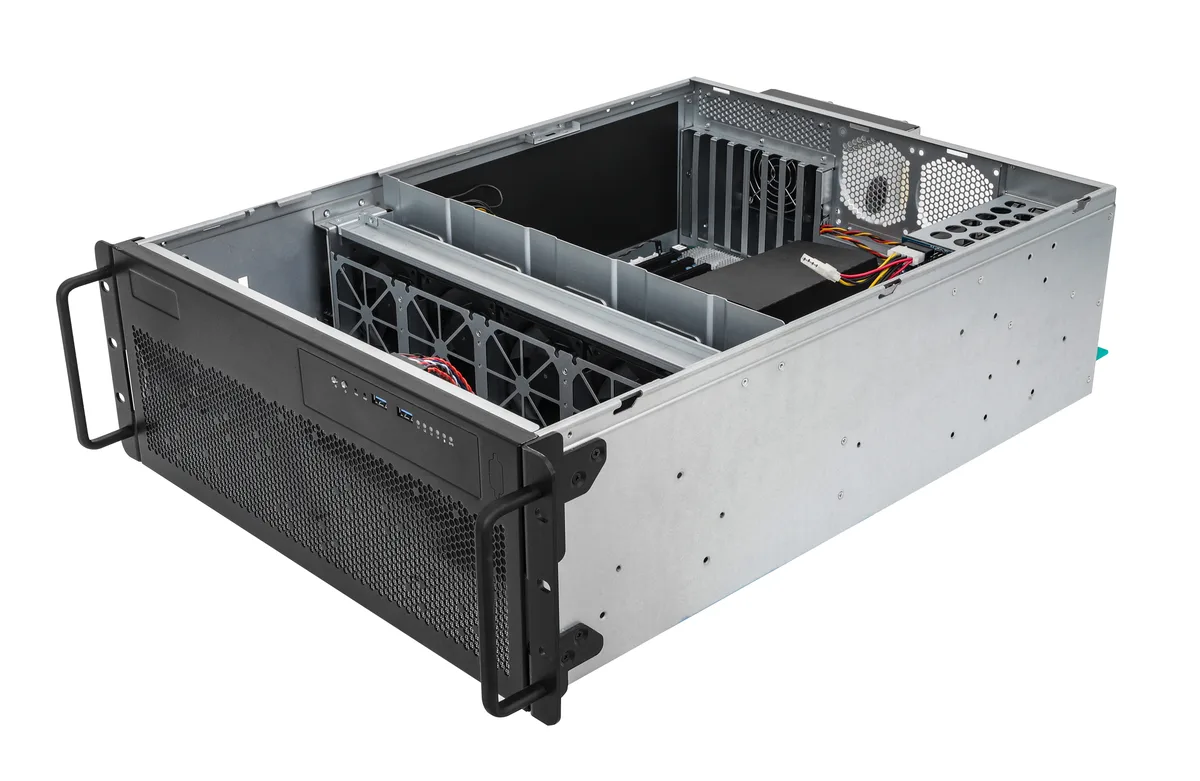 ASRock Rack ASRock Rack 4U4G-WRX80/2T barebone server, sWRX8, 4 GPU — product photo