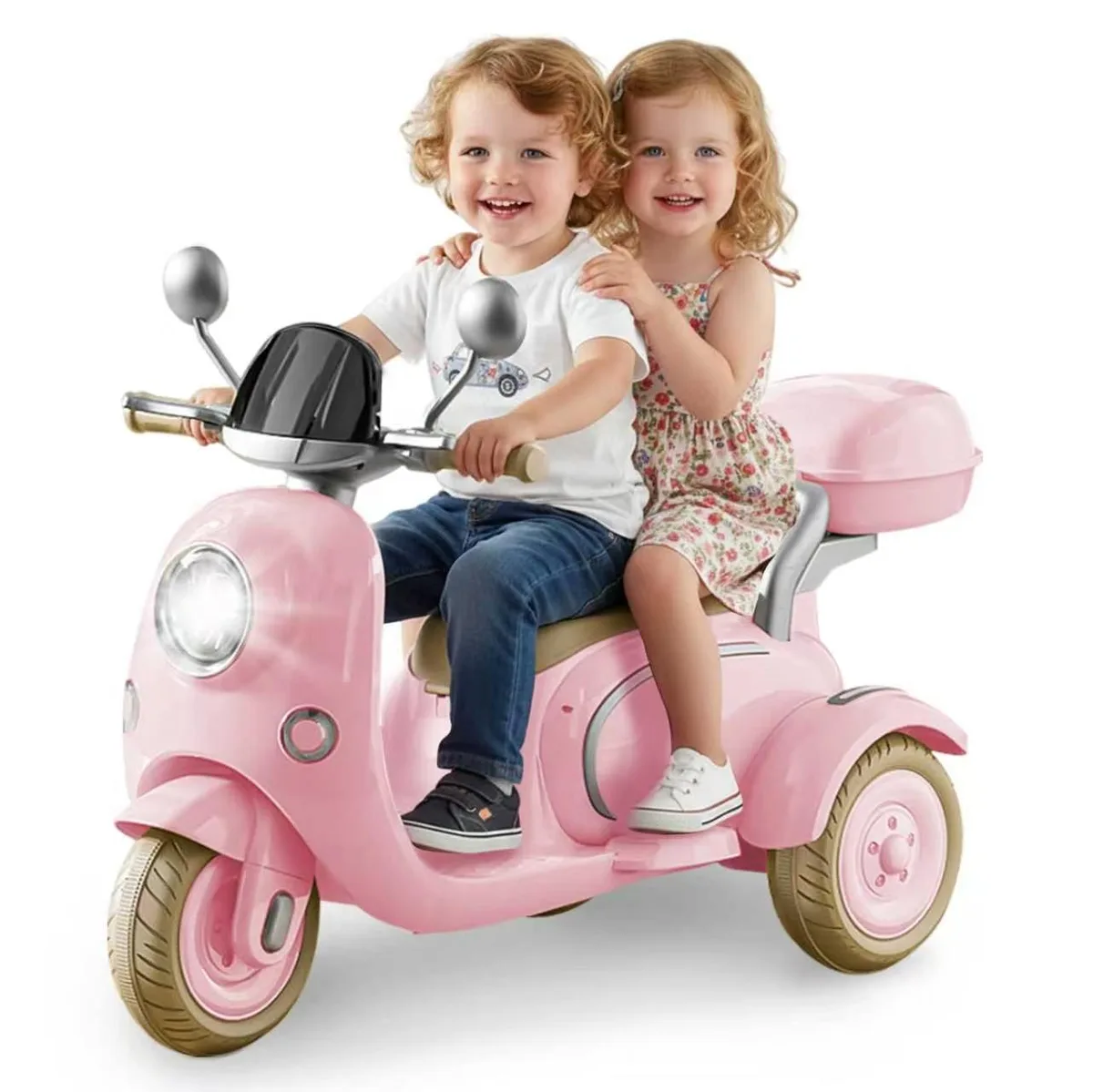 TCARAIWEN TCARAIWEN 12V Kids Ride-On Motorcycle Pink — product photo