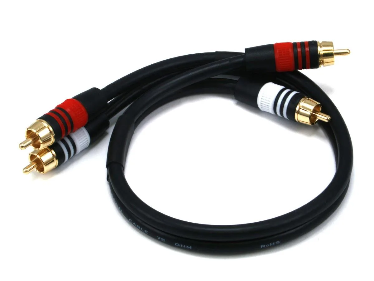Monoprice Inc. Monoprice Inc. 105346 15 ft 22AWG RCA cable — product photo
