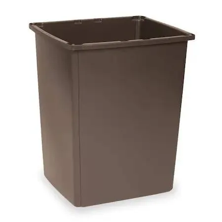 Rubbermaid Rubbermaid FG256B00BRN Glutton 56 gal Square Outdoor Can Brown — product photo