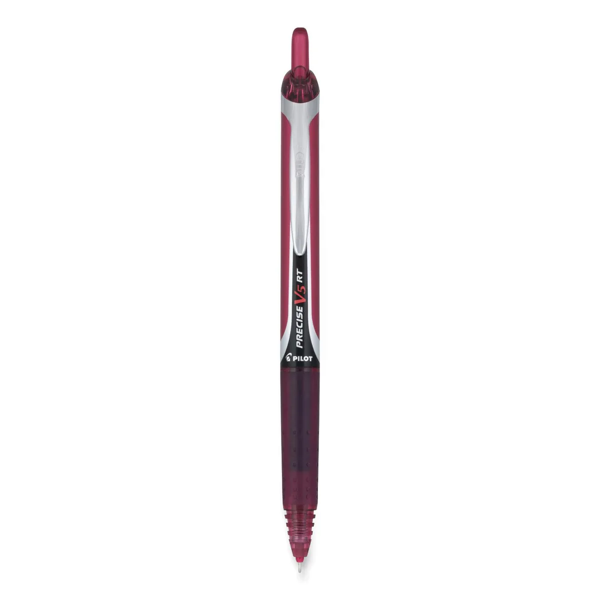 Pilot Pen Pilot Pen PIL15137 Precise V5RT Retractable Roller Ball Pen Burgundy 0.5 mm Dozen — product photo