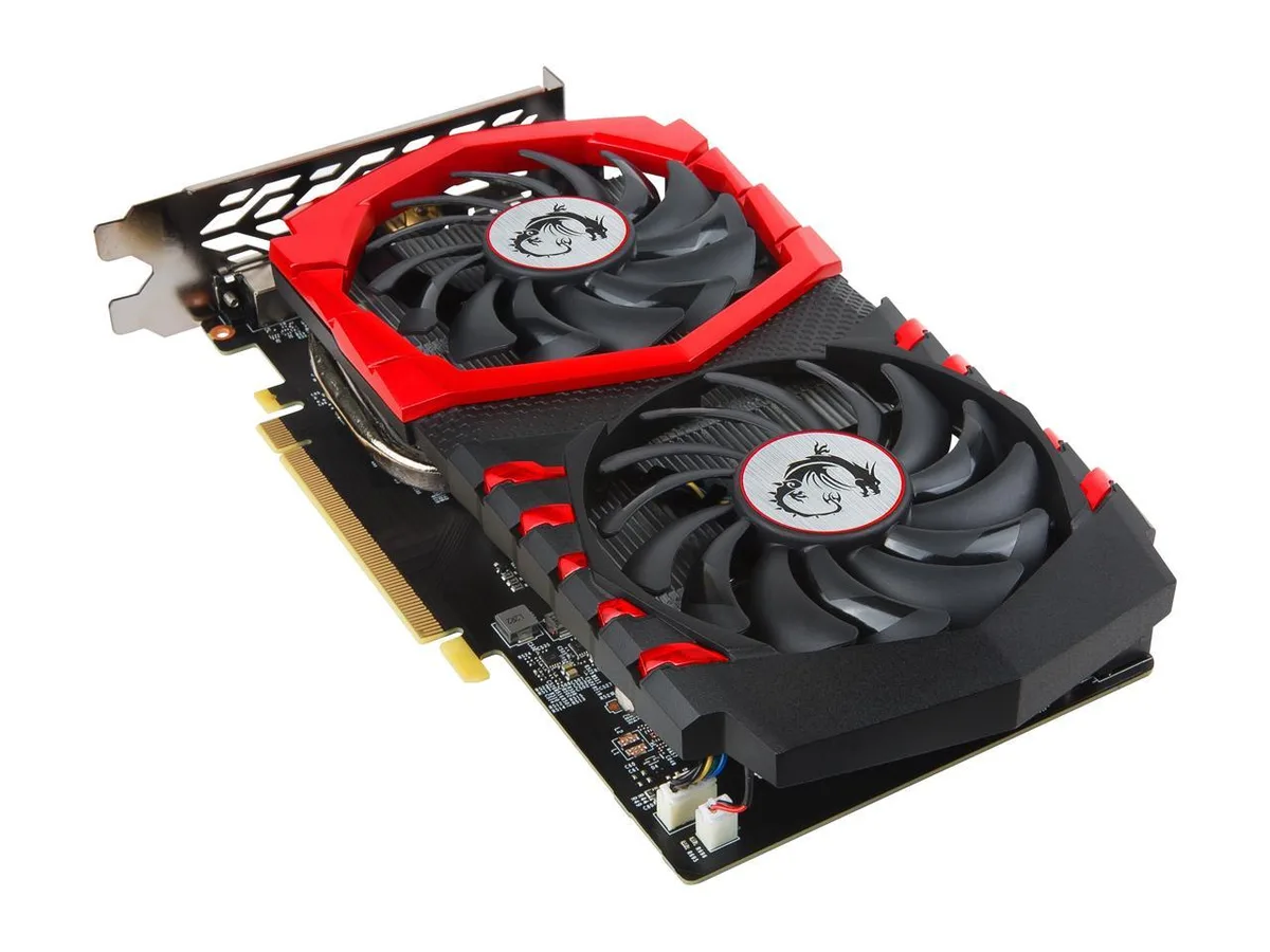 MSI MSI GTX 1050 Ti GAMING X 4G graphics card — product photo