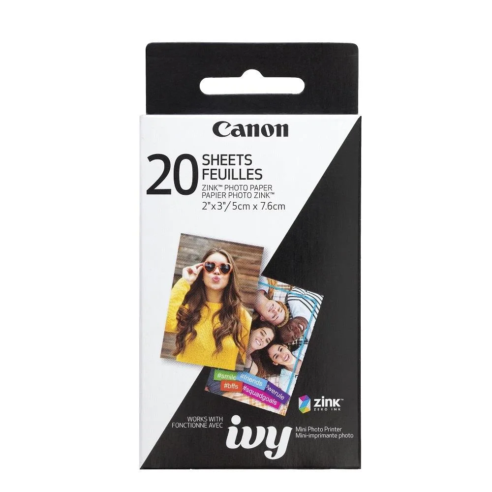 Canon Canon 3214C001 ZINK Sticky-Backed Photo Paper 20 Sheets 2x3 Inch — product photo
