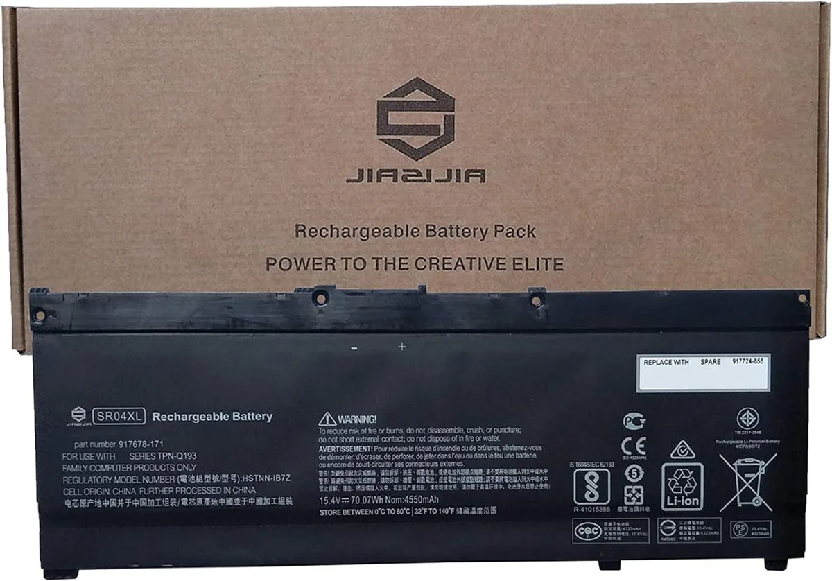 NShi NShi SR04XL laptop battery 15.4V 70.07Wh 4550mAh — product photo