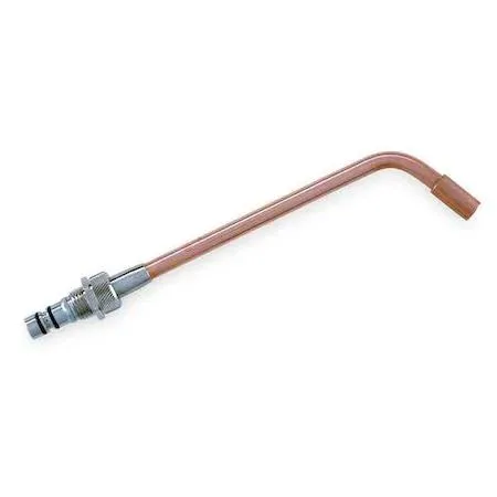 Brass rosebud heating tip with multi-flame tube head, size 10 inch 254mm