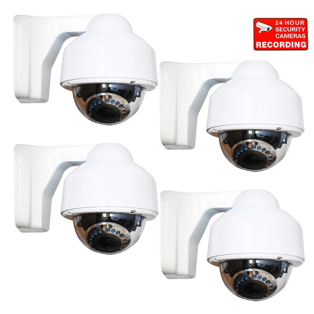 VideoSecu VideoSecu DMV23P4 4-pack dome CCTV camera 700TVL 3.5-8mm 17 IR LEDs — product photo