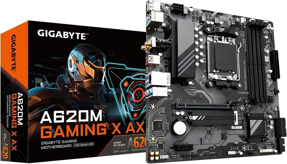 GIGABYTE GIGABYTE A620M GAMING X AX (Rev. 1.1) AMD motherboard — product photo