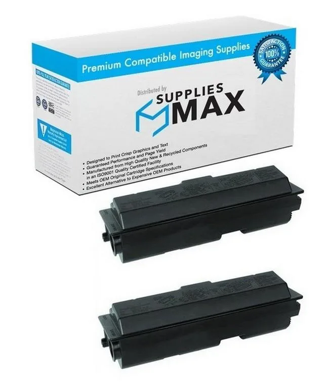 SuppliesMax SuppliesMax Black Toner Cartridge 2 Pack 6000 Pages Kyocera FS-720/820/920/1016/1116 — product photo