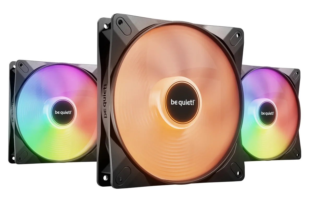 be quiet! be quiet! BL130 LIGHT WINGS LX 140mm PWM 1800 RPM ARGB Case Fan Triple Pack — product photo