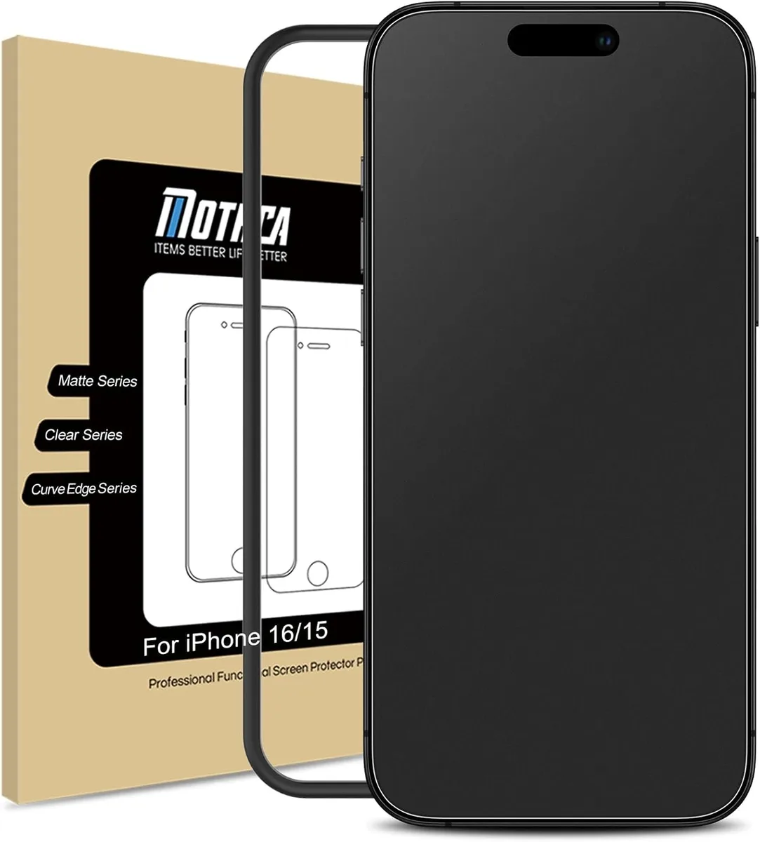 NuoTo NuoTo Matte Glass Screen Protector iPhone 16 15 6.1 inch — product photo