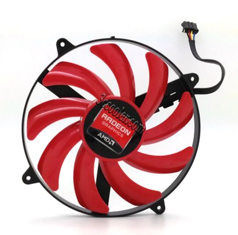 OEM Industries OEM Industries FD7010H12S 12V .35A 4 Pin Red Fan for ATI 7990 — product photo