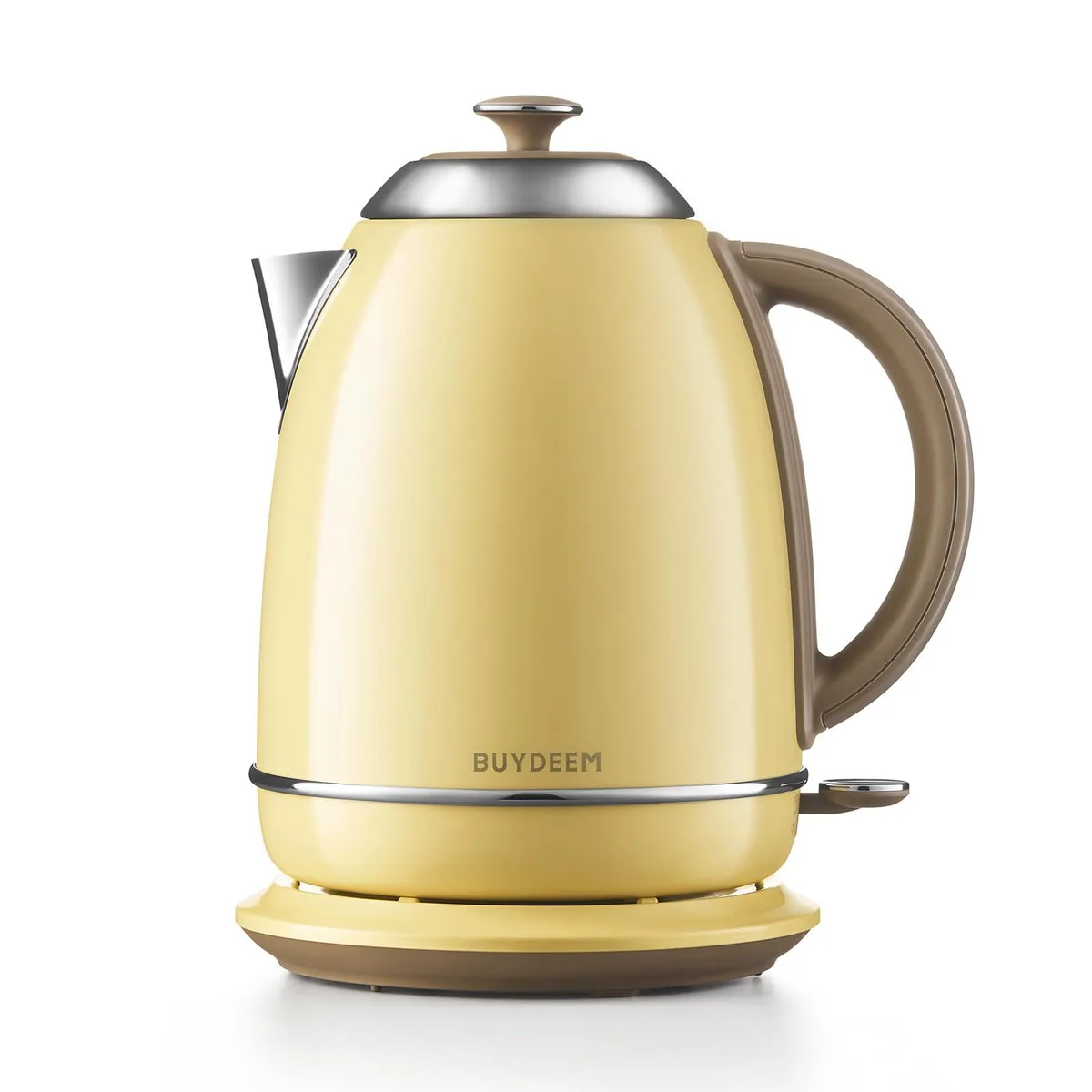 BUYDEEM K640 Electric Tea Kettle 1.7L Mellow Yellow — product photo