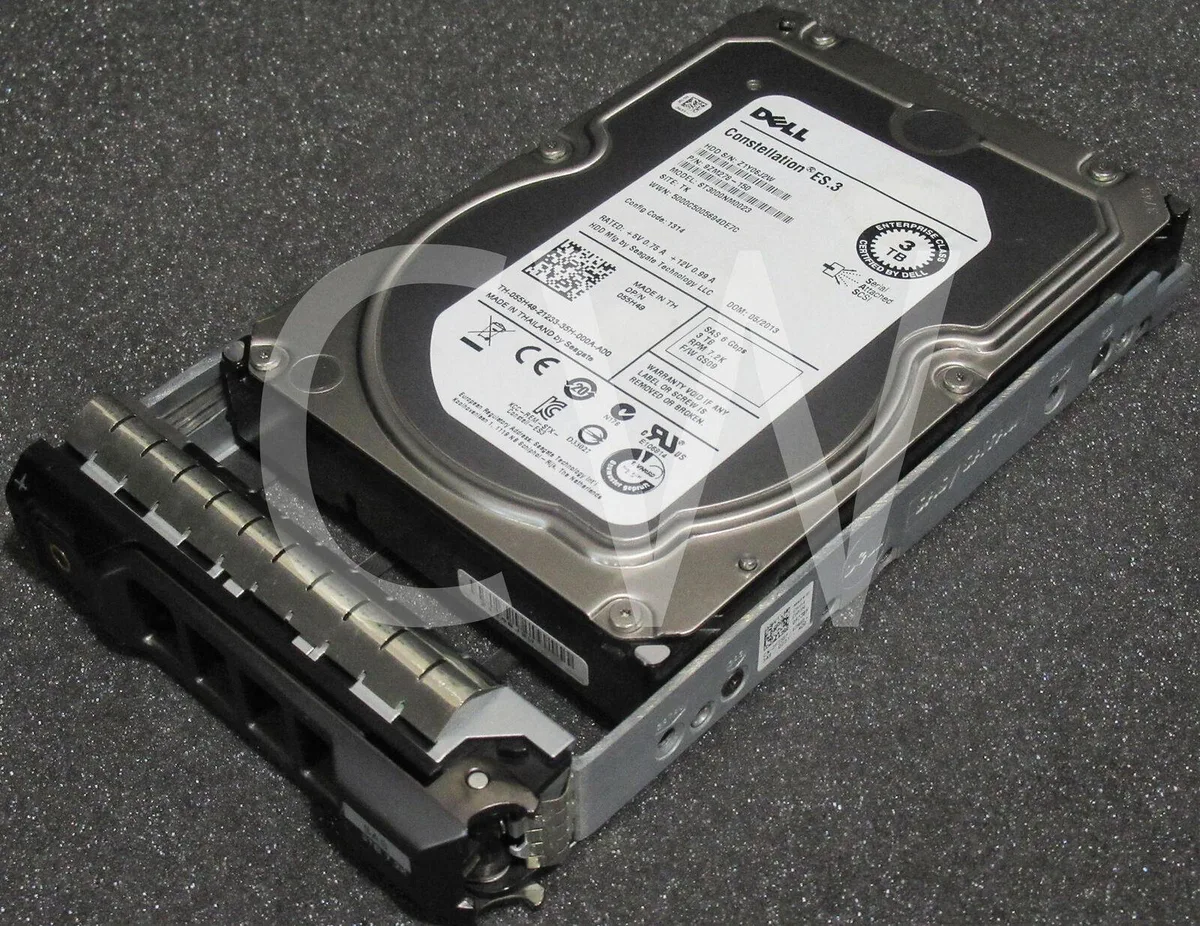DELL DELL 55H49 ST3000NM0023 3TB 7.2K 6Gbps 128MB 3.5" SAS internal hard drive — product photo