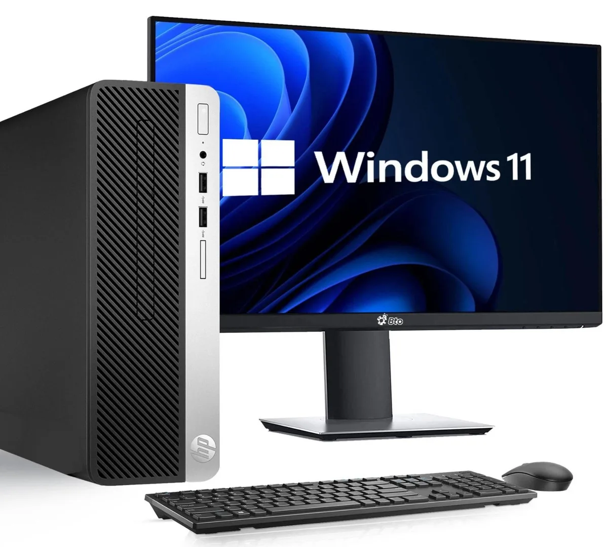 HP HP 400 G5 SFF Desktop PC i5-8500 16GB DDR4 128GB SSD 22" Monitor Windows 11 Pro — product photo