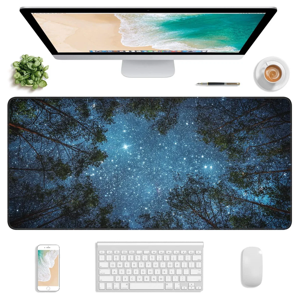 KEHIPI KEHIPI 30X14" MP-Galaxy Tree mouse pad — product photo