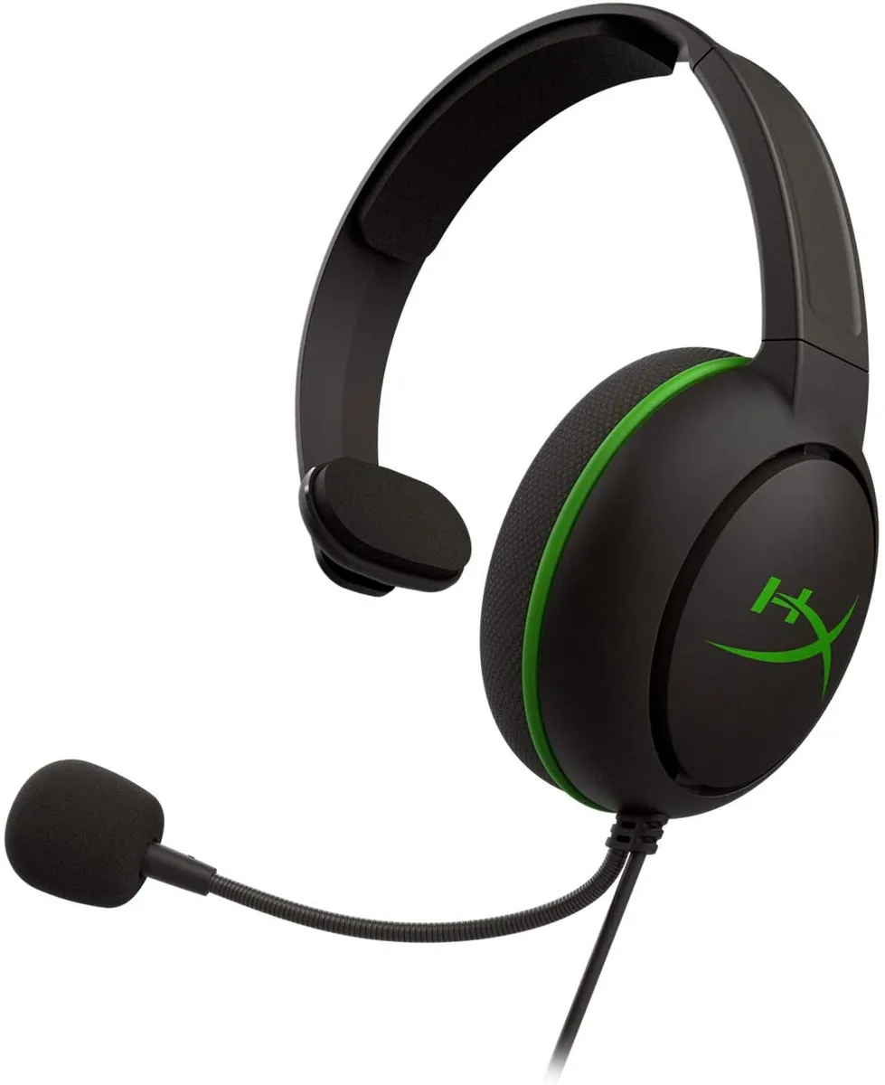 HP HP HyperX CloudX Chat Headset – 40mm driver, 3.5mm, mono, wired, black — product photo