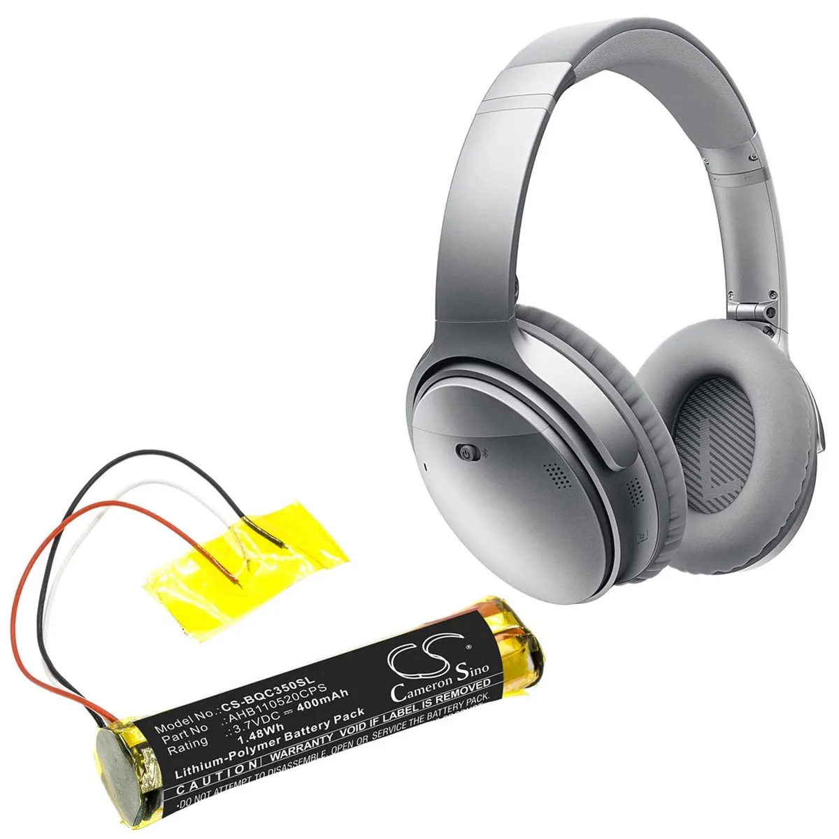  Cameron Sino Battery Bose 419811 QC35 QuietComfort 35 400mAh 3.7V — product photo