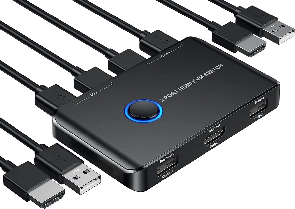 Corn Electronics Corn Electronics 2-Port HDMI KVM Switch 4K@60Hz USB 3.0 — product photo