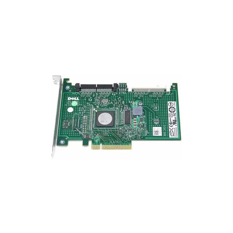 Green circuit board with silver connectors and a metal bracket