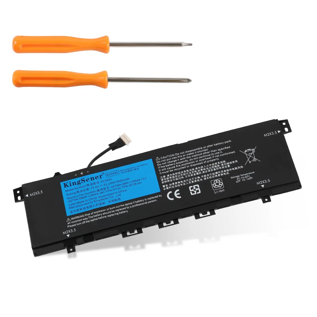 KingSener KingSener KC04XL laptop battery 15.4V 53.2Wh 3454mAh — product photo