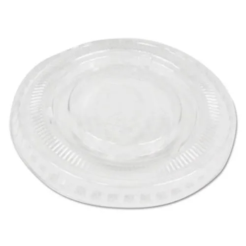 Boardwalk Boardwalk BWKPRTLID1 Soufflé/Portion Cup Lids 1 oz Clear 2500/Carton Drinkware — product photo