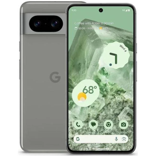 Google Google Pixel 8 128GB Hazel cell phones - unlocked — product photo