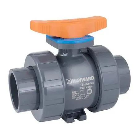 Hayward Flow Control Hayward Flow Control TBH1050ASTV0000 Ball Valve 1/2 in PVC/FPM — product photo