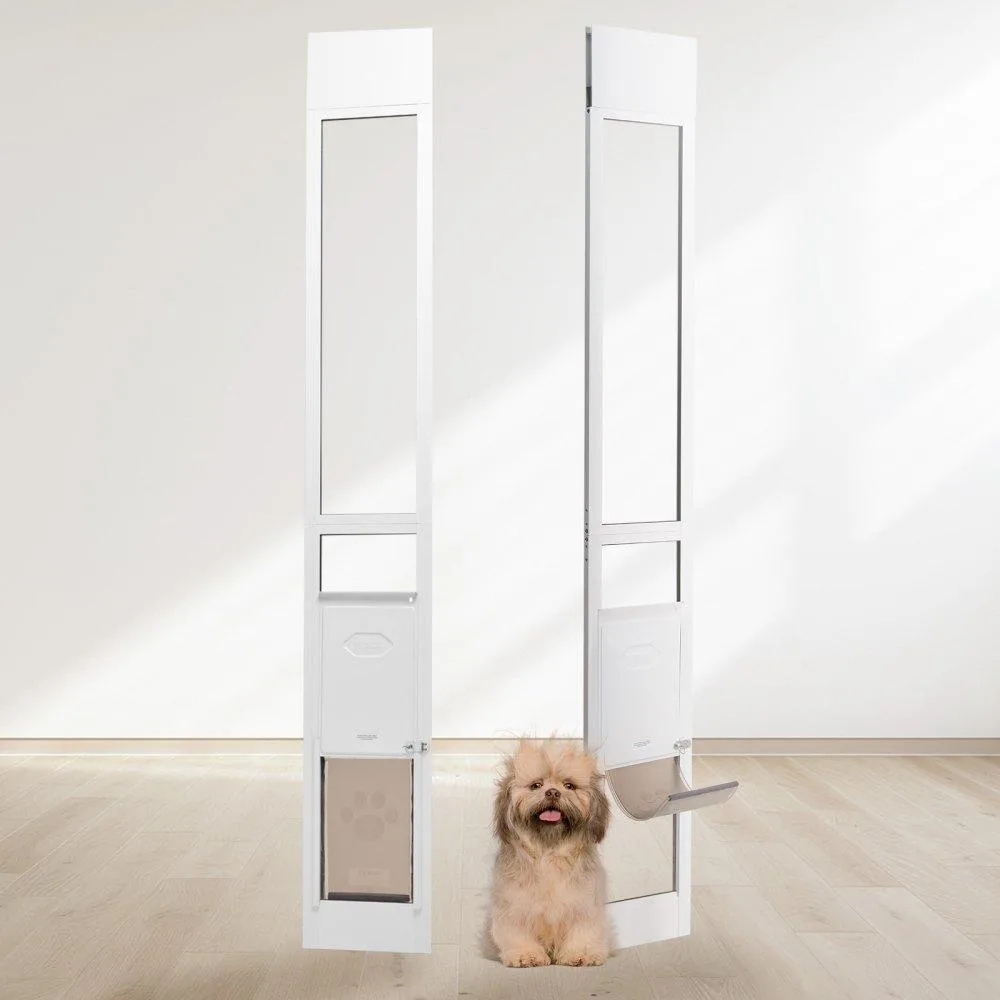 VEVOR VEVOR Sliding Glass Dog Door 75 7/8"-80 11/16" Adjustable Height M Size Pet - Barrier — product photo