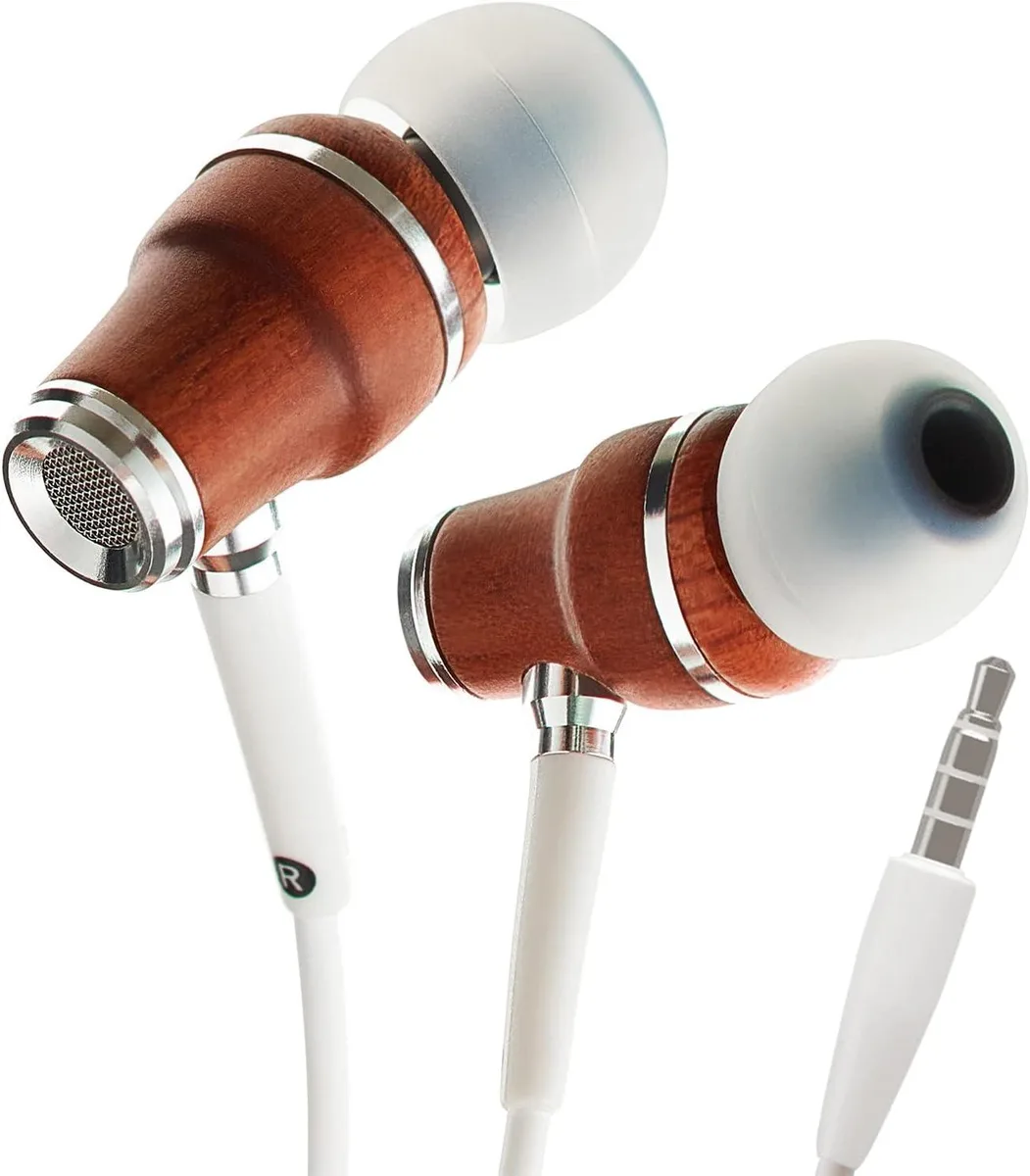 YINGHUA YINGHUA NRG X wired headset natural wood white 3.5mm — product photo
