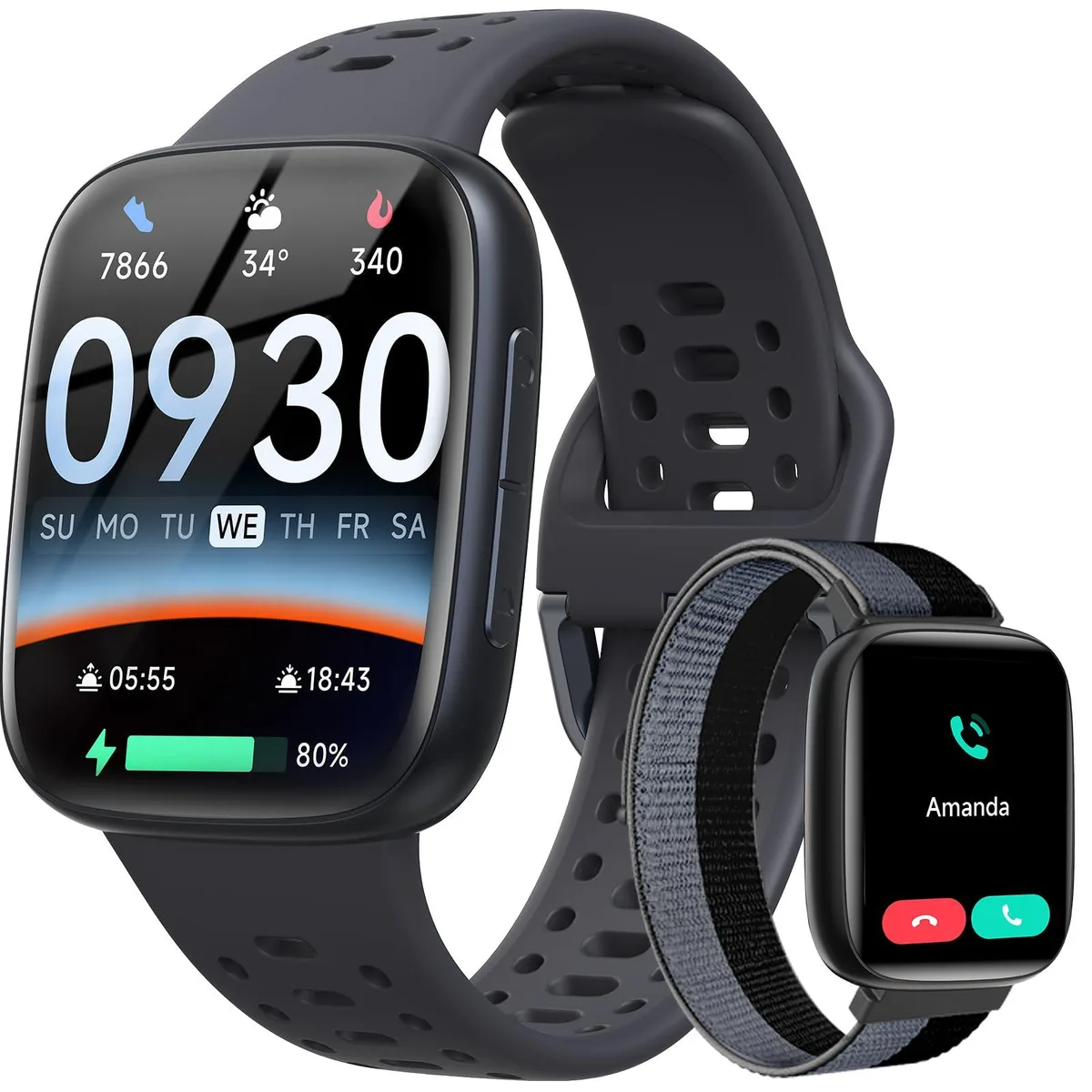  Fitpolo B729 Smart Watch 1.85" AMOLED 390x450 Bluetooth 5.3 — product photo