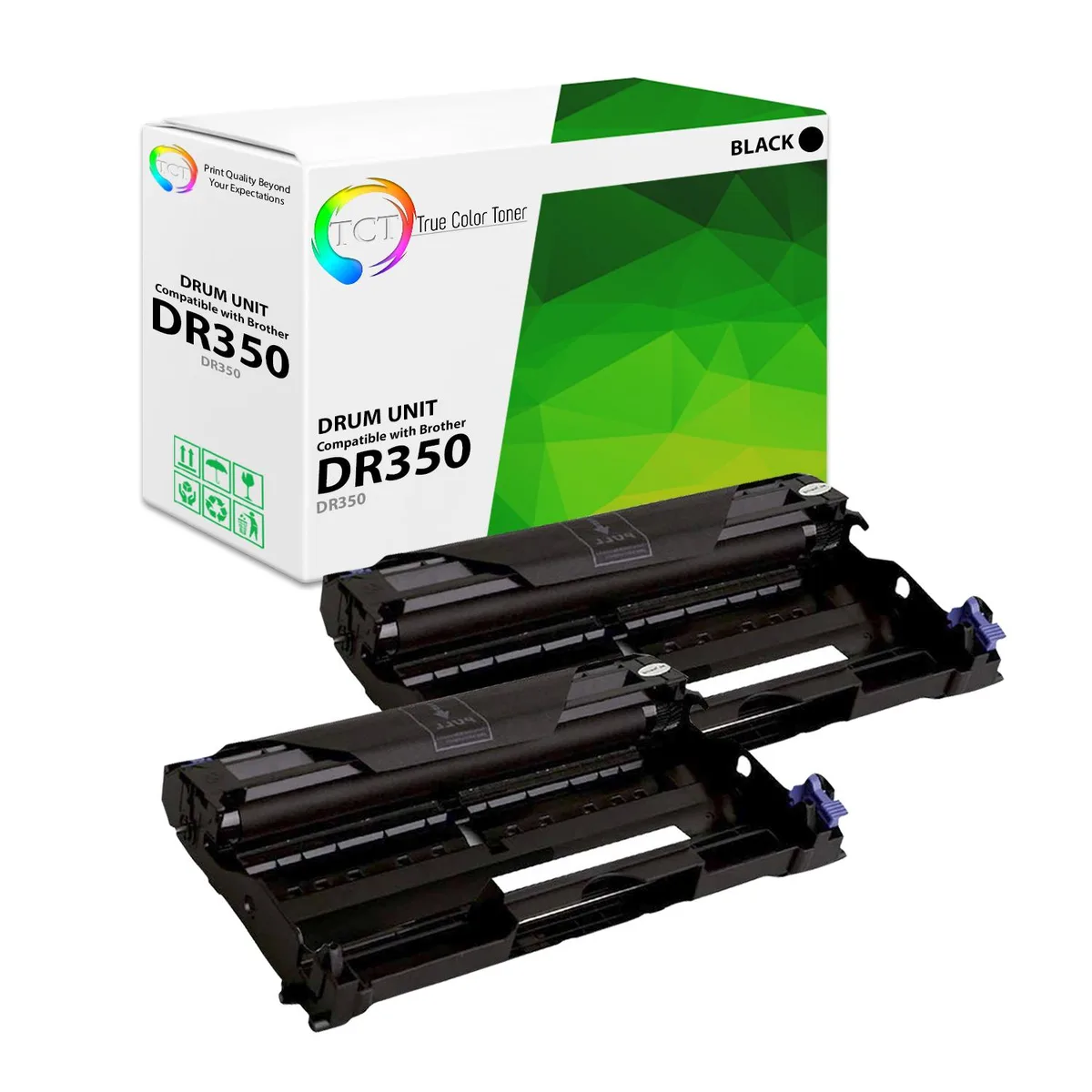True Color Toner True Color Toner DR-350 Drum Unit 2 Pack Black 12000 Pages — product photo