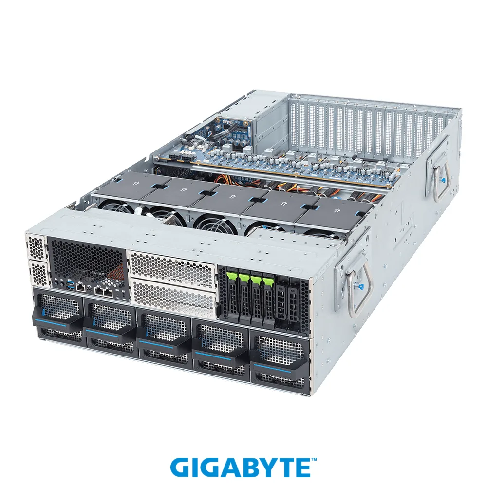 GIGABYTE GIGABYTE XL43-ZX0-AAS2 barebone server AMD EPYC 9005 4U 8 GPU — product photo