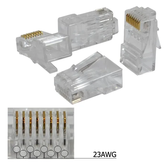 Logico Logico RJ45 8P8C CAT5e/CAT6 Gold Plated Plug 100 Pack — product photo